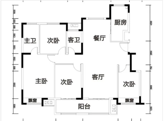 老证洋房个人房源汉华府4室154平125万
